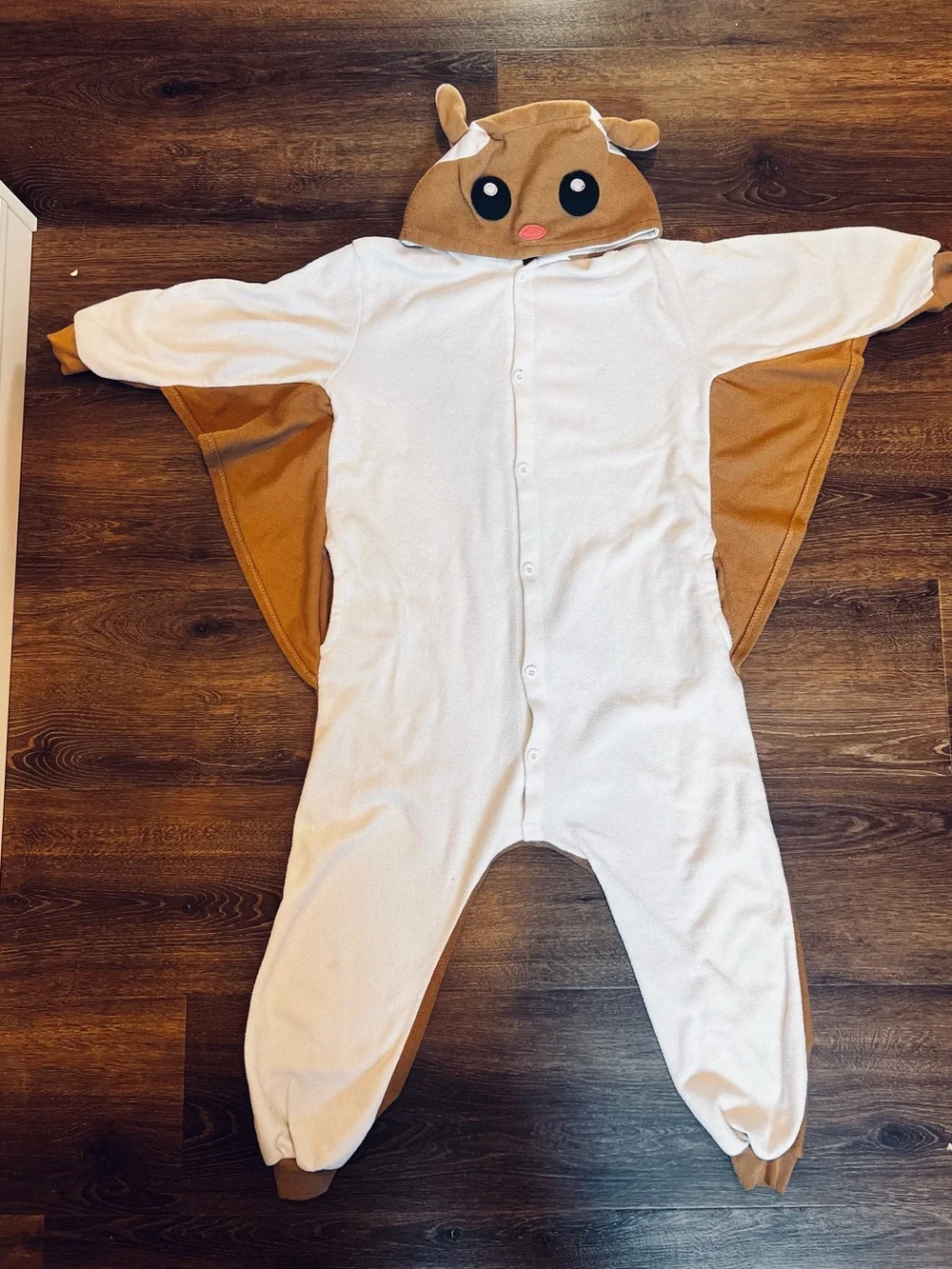 Flying Squirrel Costume One Piece Pajamas Soft - Child size 9-10 year old